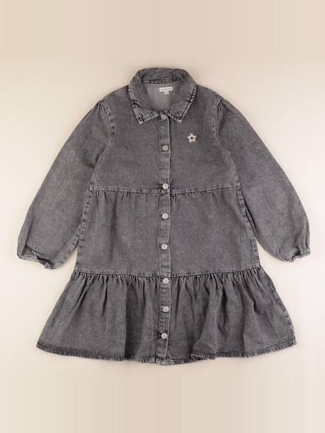 Robe - 12 ans Gris 1 - vertbaudet enfant 