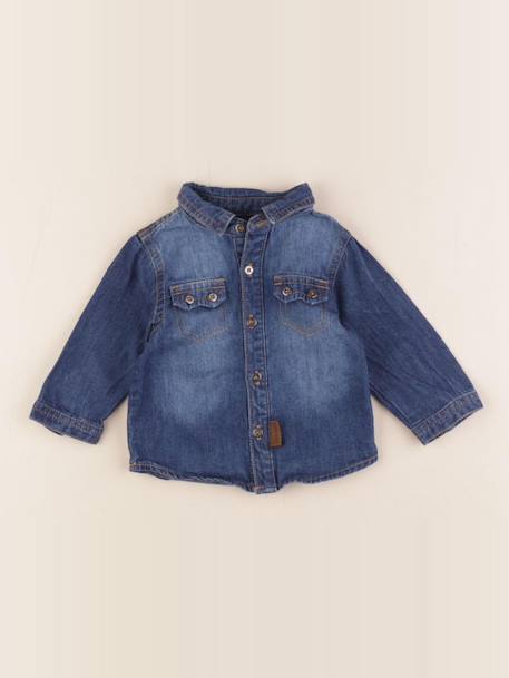Chemise - 3 mois Bleu 1 - vertbaudet enfant 