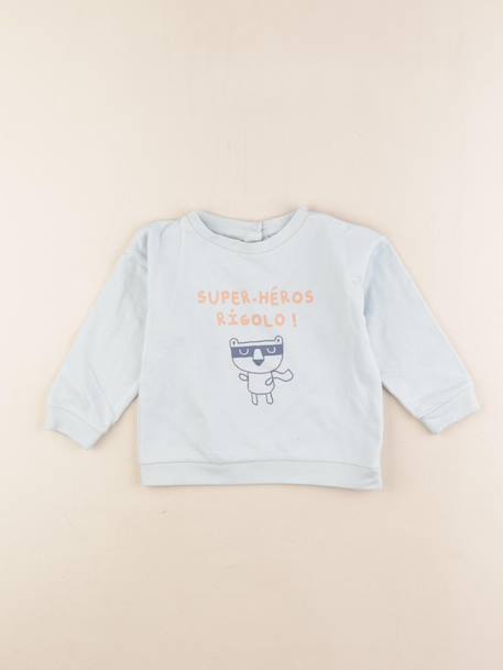 Sweat - 24 mois Bleu 1 - vertbaudet enfant 