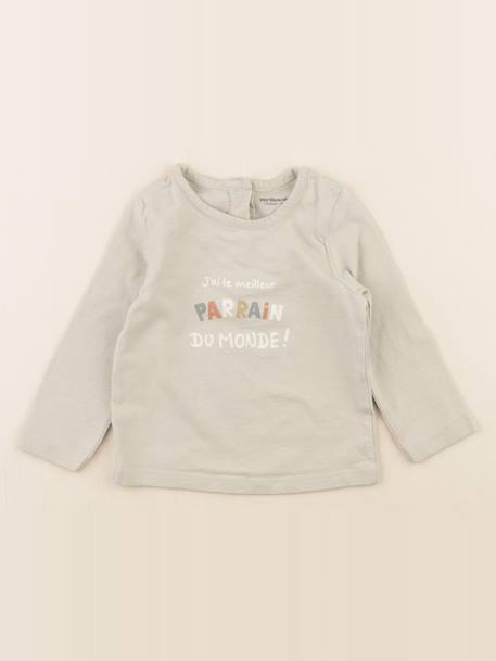 Tee-shirt - 12 mois Vert 1 - vertbaudet enfant 