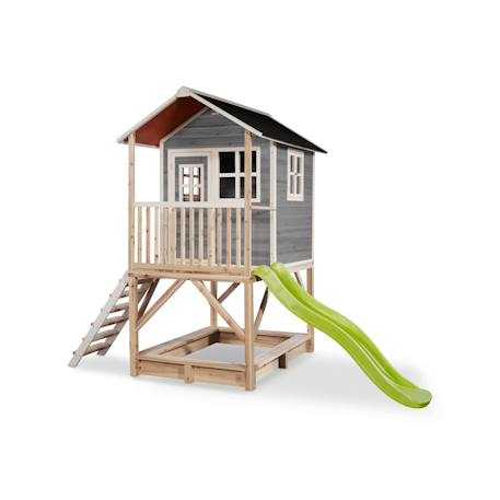 Maisonnette en bois fsc pilotis bac sable loft 500 Gris 1 - vertbaudet enfant 