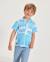 Chemise pour garçon en toile avec tissu léger Blanc 1 - vertbaudet enfant 