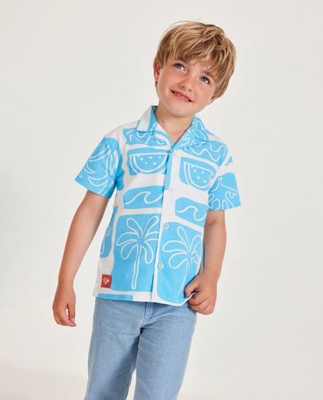 Garçon-Chemise pour garçon en toile avec tissu léger