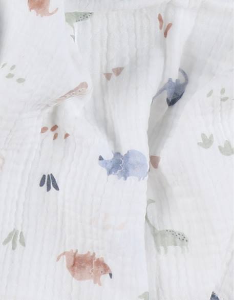 Lot de 2 langes 100*100cm mousseline de coton bio Beige 3 - vertbaudet enfant 