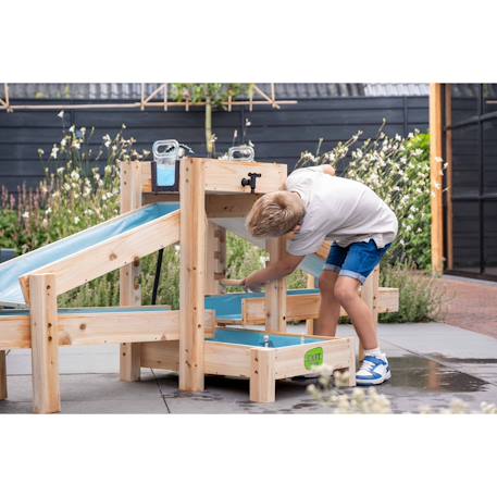 Grand circuit aquatique enfant avec pompe et canaux pour jouer et expérimenter avec l’eau Naturel/bleu 6 - vertbaudet enfant 