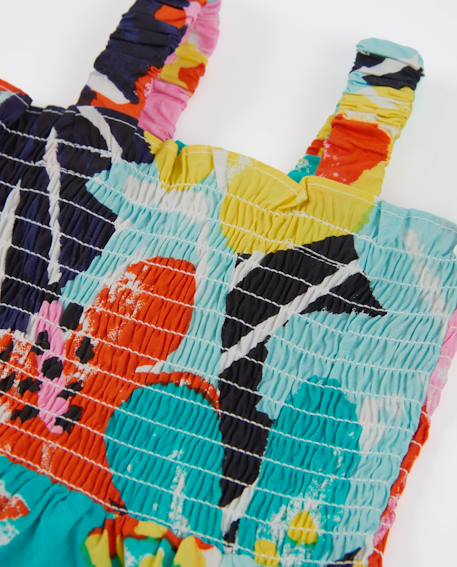 Top fille en tissu à bretelles Multicolore 3 - vertbaudet enfant 
