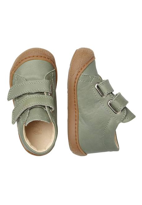 Chaussures premiers pas en cuir cocoon vl Bleu-bleu ciel+Caramel-+Jaune-+Vert clair- 20 - vertbaudet enfant 