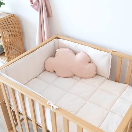 Tour de lit et parc - jersey texturé doux Bambi+Pudding+Sand 9 - vertbaudet enfant 