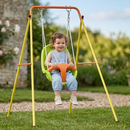 Balançoire bébé métal 1,2 m emma - 1 enfant Jaune 1 - vertbaudet enfant 