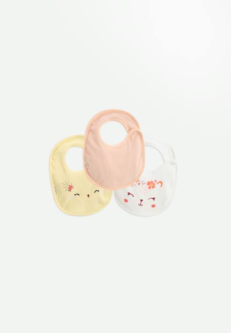 Lot de 3 bavoirs bébé badian Jaune 1 - vertbaudet enfant 
