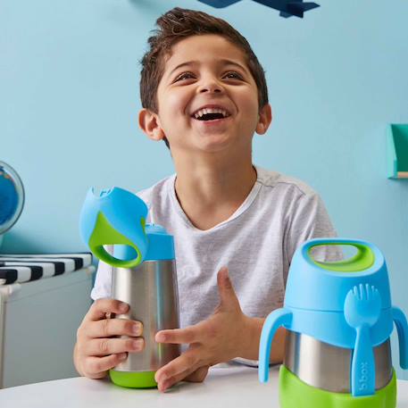 Gourde isotherme enfant avec paille anti-fuite Beige+Bleu+Jaune+Vert 23 - vertbaudet enfant 