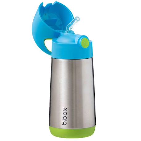 Gourde isotherme enfant avec paille anti-fuite Beige+Bleu+Jaune+Vert 19 - vertbaudet enfant 