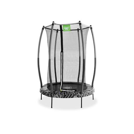 Trampoline tiggy junior avec filet de sécurité ø140cm Noir/gris+Noir/vert 1 - vertbaudet enfant 