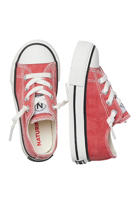 Baskets en tissu ayasy. Blanc-+Marine-+Noir-+Rouge- 19 - vertbaudet enfant 