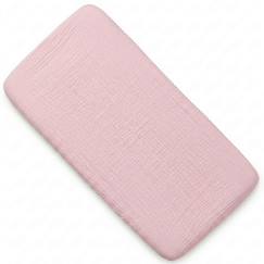 Linge de maison et décoration-Linge de lit bébé-Drap housse berceau en gaze de coton jeanne