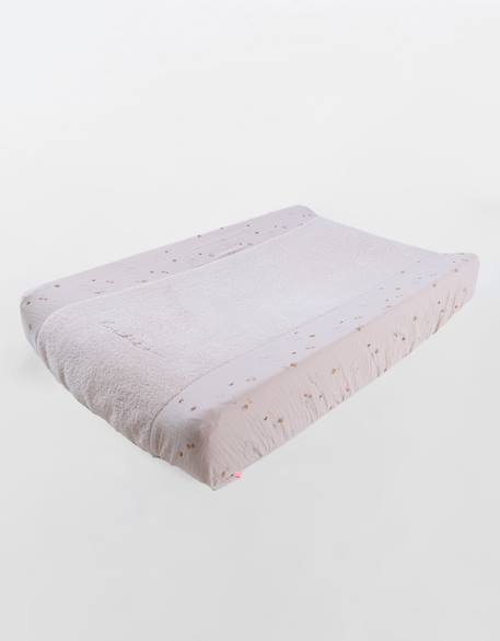 Matelas à langer avec housse éponge et mousseline Beige 5 - vertbaudet enfant 
