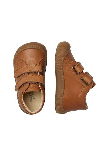 Chaussures barefoot en cuir amur vl Cognac-+Gris tourterelle- 4 - vertbaudet enfant 