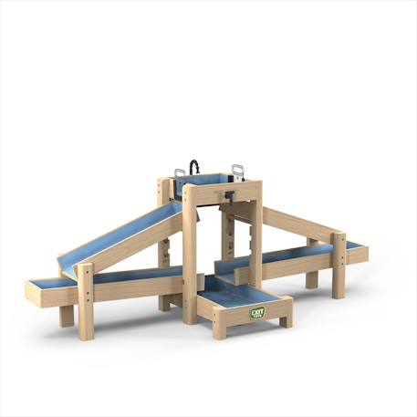 Grand circuit aquatique enfant avec pompe et canaux pour jouer et expérimenter avec l’eau Naturel/bleu 1 - vertbaudet enfant 