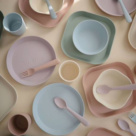 Lot de 2 assiettes rondes soft lilac Lilas 3 - vertbaudet enfant 