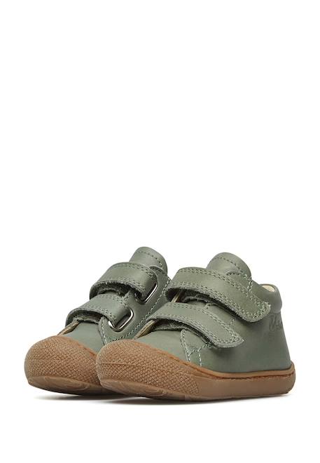 Chaussures premiers pas en cuir cocoon vl Bleu-bleu ciel+Caramel-+Jaune-+Vert clair- 21 - vertbaudet enfant 