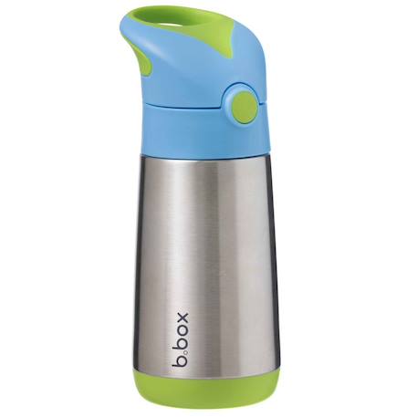 Gourde isotherme enfant avec paille anti-fuite Beige+Bleu+Jaune+Vert 20 - vertbaudet enfant 