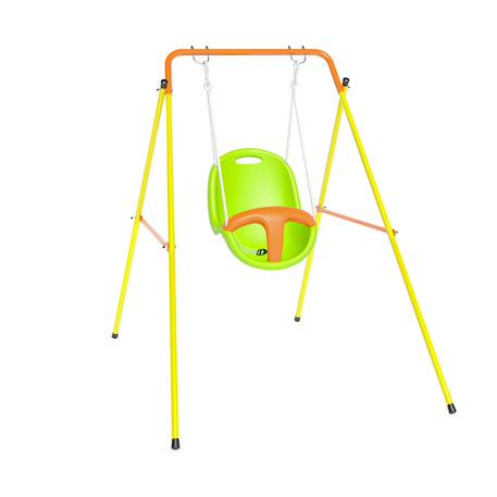 Balançoire bébé métal 1,2 m emma - 1 enfant Jaune 2 - vertbaudet enfant 