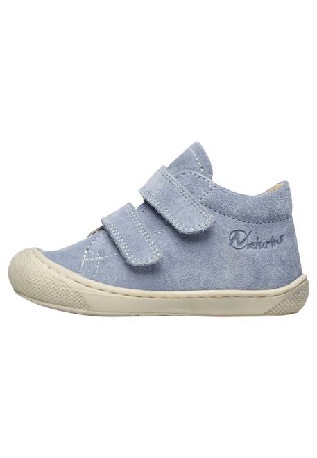 Chaussures premiers pas en suède cocoon vl Gris-bleu-orange 3 - vertbaudet enfant 