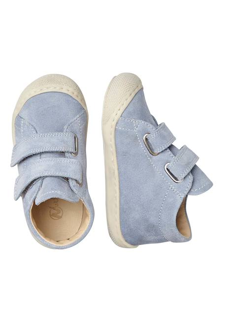 Chaussures premiers pas en suède cocoon vl Gris-bleu-orange 4 - vertbaudet enfant 