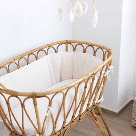Tour de lit et parc - jersey texturé doux Bambi+Pudding+Sand 8 - vertbaudet enfant 