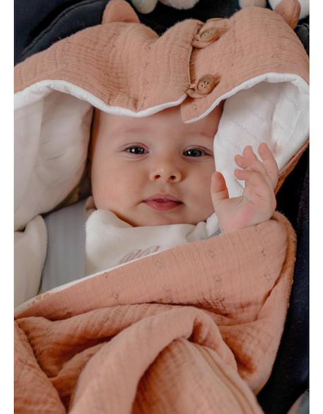 Nid d'ange coton bio Rose 2 - vertbaudet enfant 