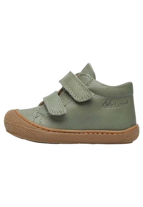 Chaussures premiers pas en cuir cocoon vl Bleu-bleu ciel+Caramel-+Jaune-+Vert clair- 19 - vertbaudet enfant 