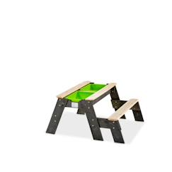 Jouet-Jeux de plein air-Table d'activités sable et eau, et de pique-nique (1 banc) aksent