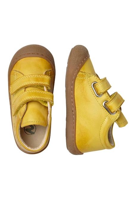 Chaussures premiers pas en cuir cocoon vl Bleu-bleu ciel+Caramel-+Jaune-+Vert clair- 15 - vertbaudet enfant 