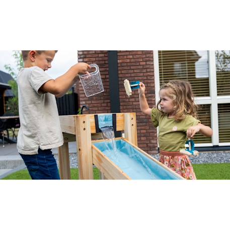 Circuit aquatique enfant avec pompe et canaux pour jouer et expérimenter avec l’eau Naturel/bleu 3 - vertbaudet enfant 