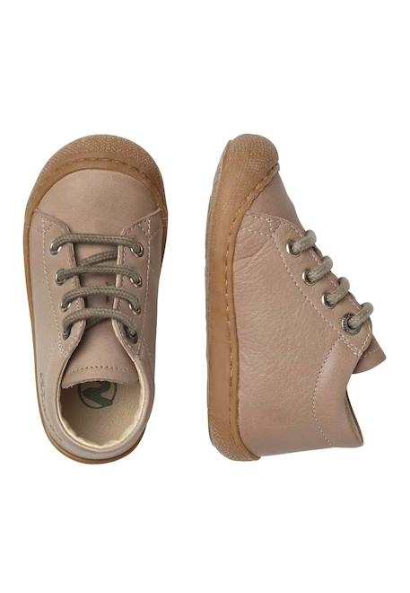 Chaussures en cuir cocoon Beige-+Bleu clair-+Bleu foncé-+Bordeaux-+Cognac-+Gris-+Jaune-+Marron foncé-+Noir-+Orange-+Sage-+Vert foncé- 4 - vertbaudet enfant 