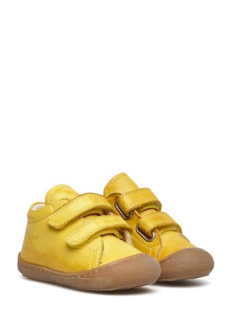 Chaussures premiers pas en cuir cocoon vl Bleu-bleu ciel+Caramel-+Jaune-+Vert clair- 13 - vertbaudet enfant 