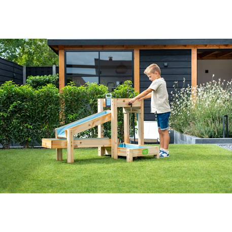 Circuit aquatique enfant avec pompe et canaux pour jouer et expérimenter avec l’eau Naturel/bleu 6 - vertbaudet enfant 