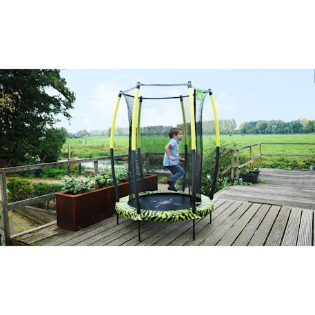 Trampoline tiggy junior avec filet de sécurité ø140cm Noir/gris+Noir/vert 8 - vertbaudet enfant 