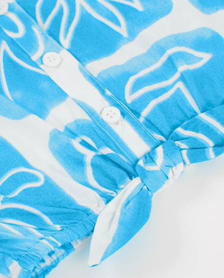 Chemise pour fille en toile avec bas élastiqué Blanc 4 - vertbaudet enfant 