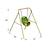 Balançoire bébé métal 1,2 m emma - 1 enfant Jaune 3 - vertbaudet enfant 