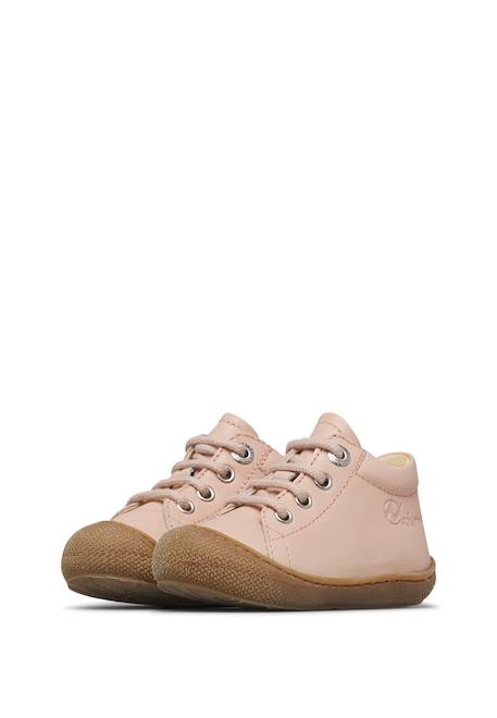 Chaussures premiers pas en cuir cocoon Rose-+Rose clair-+Rose poudré- 15 - vertbaudet enfant 