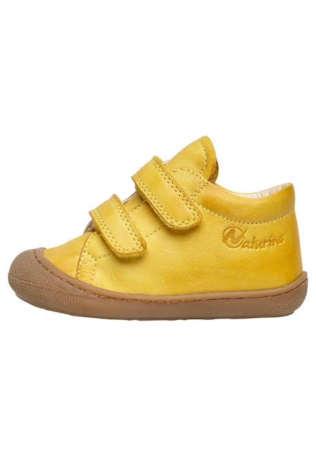 Chaussures premiers pas en cuir cocoon vl Bleu-bleu ciel+Caramel-+Jaune-+Vert clair- 14 - vertbaudet enfant 