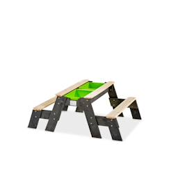 Jouet-Jeux de plein air-Table d’activités enfant sable et eau avec bancs pour jouer et créer à plusieurs