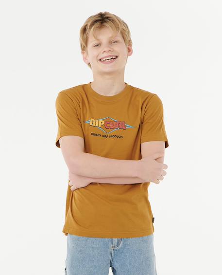 T-shirt à manches courtes surf revival logo enfant Bronze 1 - vertbaudet enfant 