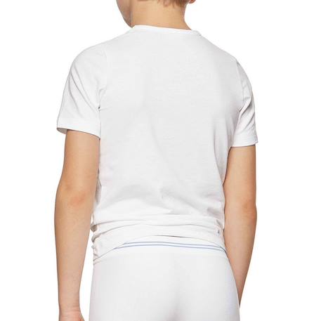 T-shirt maillot de corps garçon coton col rond confortable Blanc 3 - vertbaudet enfant 