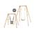 Balançoire évolutive en bois enfant avec siège bébé pour grandir et jouer en extérieur Naturel 1 - vertbaudet enfant 