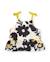 Top pour fille en tissu avec volant en bas Noir 1 - vertbaudet enfant 