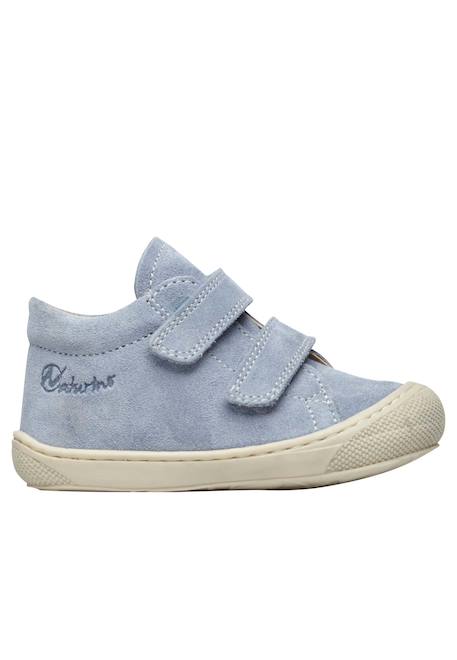 Chaussures premiers pas en suède cocoon vl Gris-bleu-orange 1 - vertbaudet enfant 