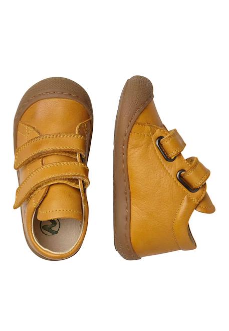 Chaussures premiers pas en cuir cocoon vl Bleu-bleu ciel+Caramel-+Jaune-+Vert clair- 9 - vertbaudet enfant 