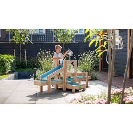 Grand circuit aquatique enfant avec pompe et canaux pour jouer et expérimenter avec l’eau Naturel/bleu 3 - vertbaudet enfant 